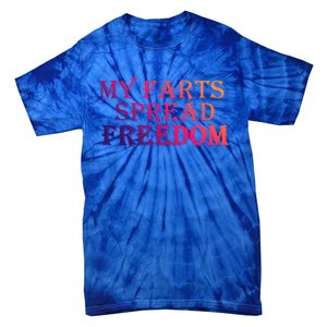 Redneck Farts Spread Freedom Country Joke Usa Flag Humour Gift Tie-Dye T-Shirt