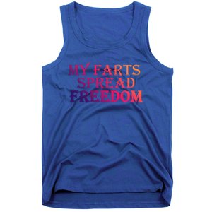 Redneck Farts Spread Freedom Country Joke Usa Flag Humour Gift Tank Top