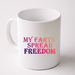 Redneck Farts Spread Freedom Country Joke Usa Flag Humour Gift Coffee Mug