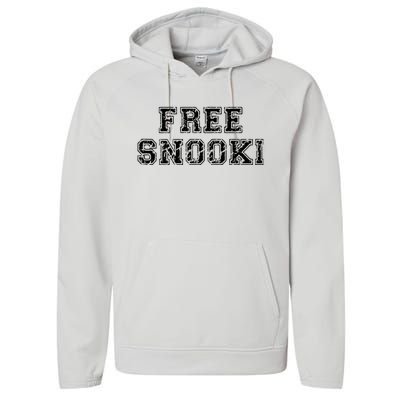 Retro Free Snooki Vintage Design Performance Fleece Hoodie