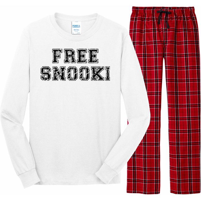 Retro Free Snooki Vintage Design Long Sleeve Pajama Set