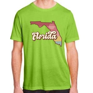 Retro Florida Sunset Adult ChromaSoft Performance T-Shirt