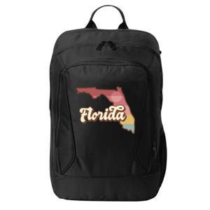 Retro Florida Sunset City Backpack