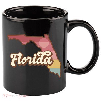 Retro Florida Sunset 11oz C Handle Ceramic Mug