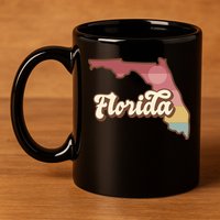 Retro Florida Sunset 11oz C Handle Ceramic Mug