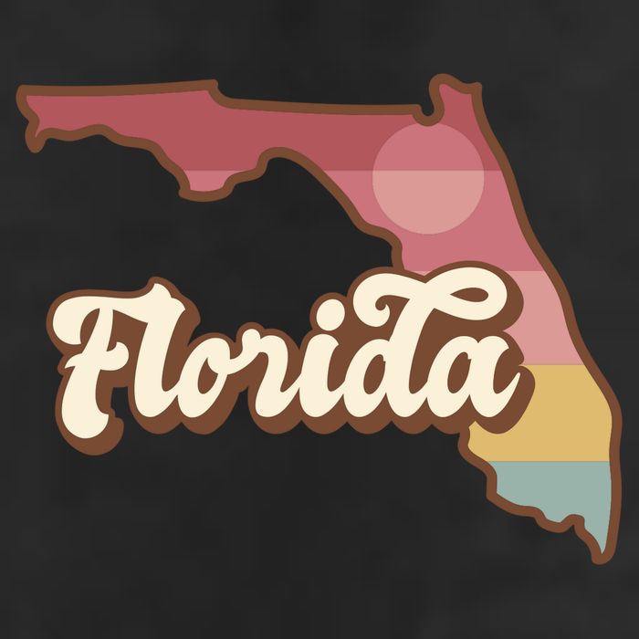 Retro Florida Sunset 11oz C Handle Ceramic Mug