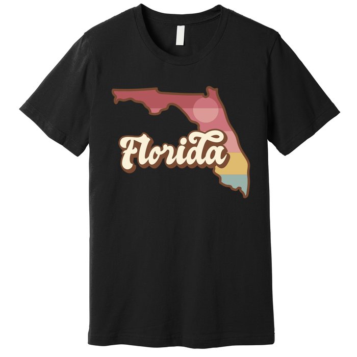 Retro Florida Sunset Premium T-Shirt