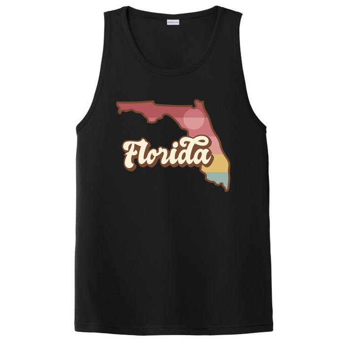 Retro Florida Sunset PosiCharge Competitor Tank