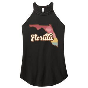 Retro Florida Sunset Women's Perfect Tri Rocker Tank