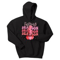 Retro Festival Season Strawberry Checkered Lightning Summer Kids Hoodie