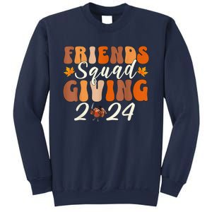 Retro Friendsgiving Squad 2024 Thanksgiving Friendsgivin Sweatshirt