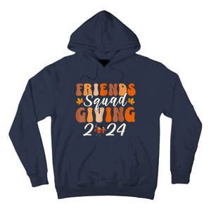 Retro Friendsgiving Squad 2024 Thanksgiving Friendsgivin Tall Hoodie