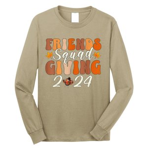 Retro Friendsgiving Squad 2024 Thanksgiving Friendsgivin Long Sleeve Shirt