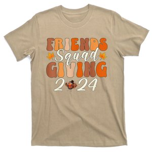 Retro Friendsgiving Squad 2024 Thanksgiving Friendsgivin T-Shirt