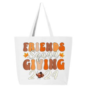 Retro Friendsgiving Squad 2024 Thanksgiving Friendsgivin 25L Jumbo Tote