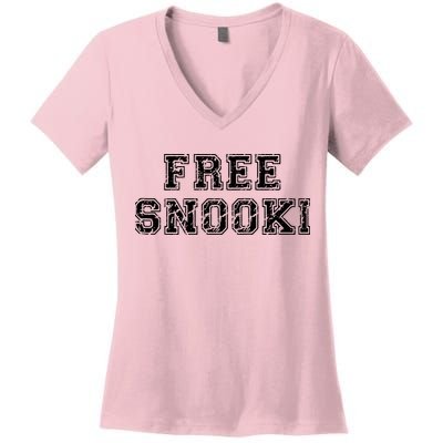Retro Free Snooki Vintage Design Women's V-Neck T-Shirt