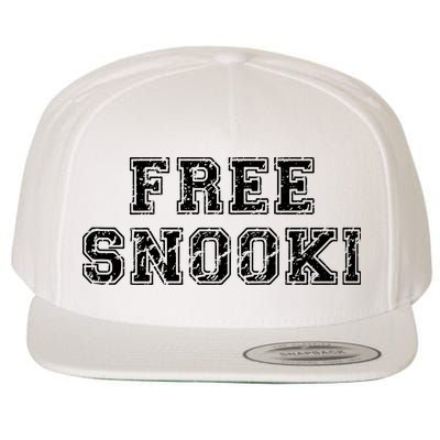 Retro Free Snooki Vintage Design Wool Snapback Cap