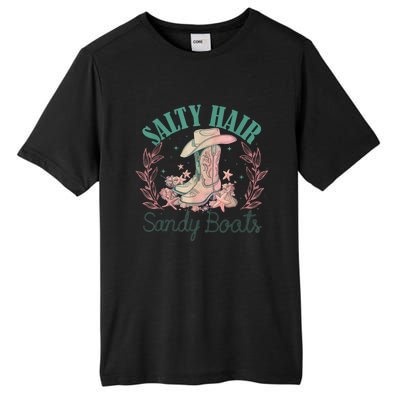 Retro Funny Salty Hair Sandy Boots Cowgirl Western Summer Tall Fusion ChromaSoft Performance T-Shirt