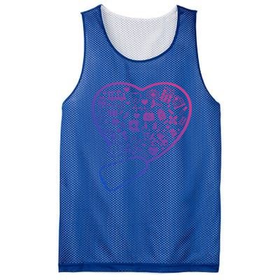 Rainbow Flag Stethoscope Heart Nurse Doctor Lgbt Ally Pride Great Gift Mesh Reversible Basketball Jersey Tank