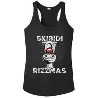 Rizzmas Funny Toilet Santa White Elephant Christmas Ladies PosiCharge Competitor Racerback Tank