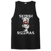 Rizzmas Funny Toilet Santa White Elephant Christmas PosiCharge Competitor Tank