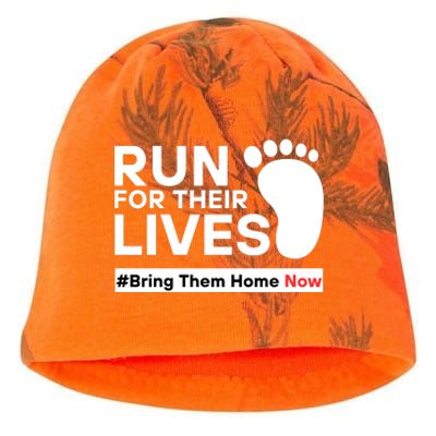 Run For Their Lives Bring Them Home Now Kati - Camo Knit Beanie