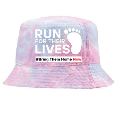 Run For Their Lives Bring Them Home Now Tie-Dyed Bucket Hat