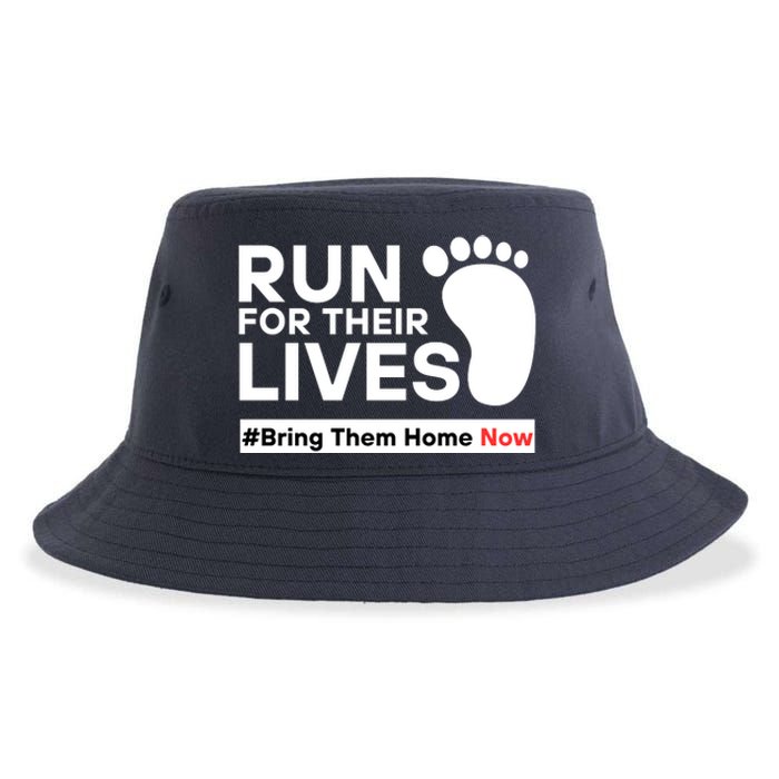 Run For Their Lives Bring Them Home Now Sustainable Bucket Hat