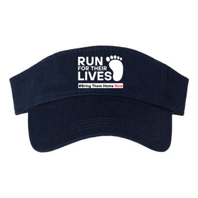 Run For Their Lives Bring Them Home Now Valucap Bio-Washed Visor