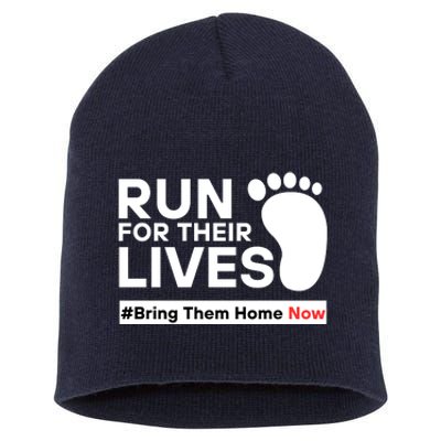 Run For Their Lives Bring Them Home Now Short Acrylic Beanie