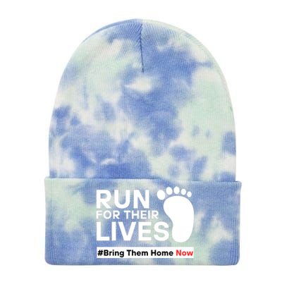 Run For Their Lives Bring Them Home Now Tie Dye 12in Knit Beanie