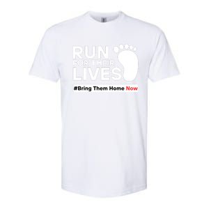 Run For Their Lives Bring Them Home Now Softstyle CVC T-Shirt