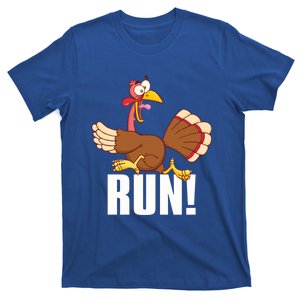 Run! Funny Thanksgiving Running 5k Race Turkey Trot Gift T-Shirt