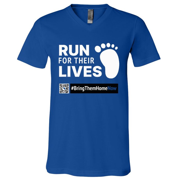 Run for Their Lives V-Neck T-Shirt