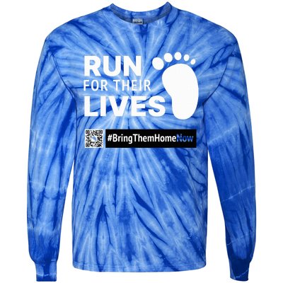 Run for Their Lives Tie-Dye Long Sleeve Shirt