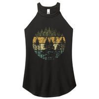 Retro Forest Trees Outdoors Nature Women's Perfect Tri Rocker Tank