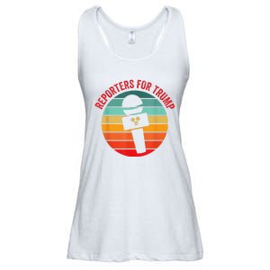 Reporters For Trump Funny Election 2024 Reporter Journalism Ladies Essential Flowy Tank