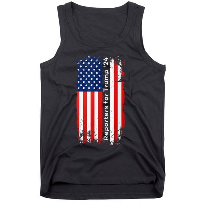 Reporters For Trump Funny Election 2024 Reporter Reporting Tank Top