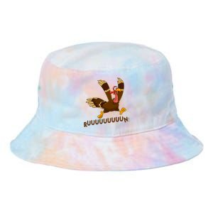 Run Funny Thanksgiving Turkey Tie Dye Newport Bucket Hat