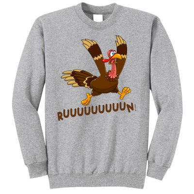 Run Funny Thanksgiving Turkey Tall Sweatshirt