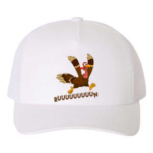 Run Funny Thanksgiving Turkey Yupoong Adult 5-Panel Trucker Hat