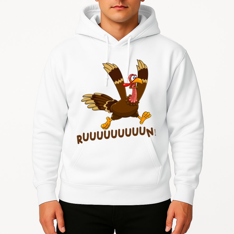 Run Funny Thanksgiving Turkey Hoodie