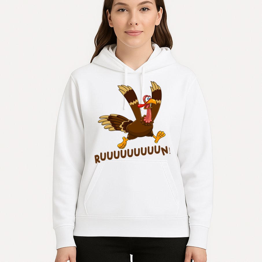 Run Funny Thanksgiving Turkey Hoodie