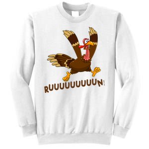 Run Funny Thanksgiving Turkey Sweatshirt