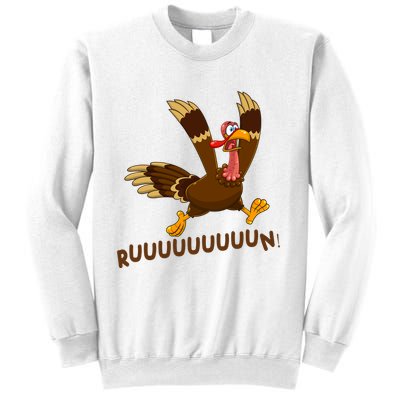 Run Funny Thanksgiving Turkey Sweatshirt
