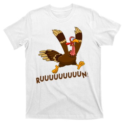 Run Funny Thanksgiving Turkey T-Shirt