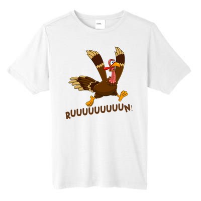 Run Funny Thanksgiving Turkey Tall Fusion ChromaSoft Performance T-Shirt