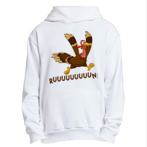 Run Funny Thanksgiving Turkey Urban Pullover Hoodie