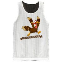 Run Funny Thanksgiving Turkey Mesh Reversible Basketball Jersey Tank