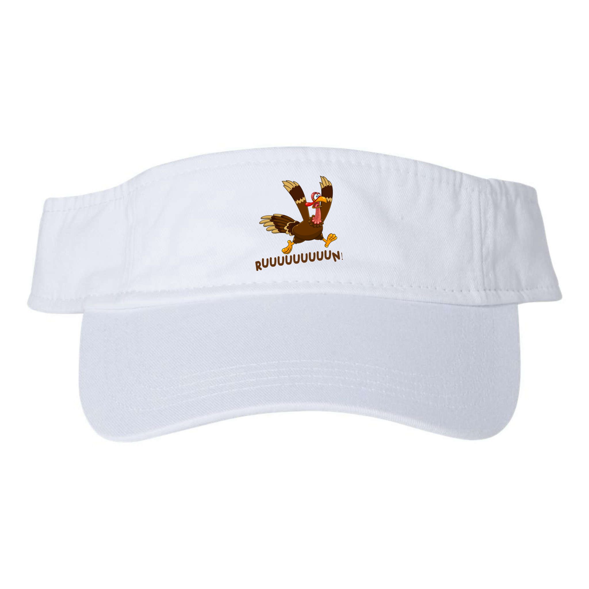 Run Funny Thanksgiving Turkey Visor